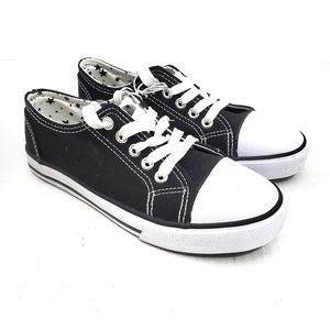 U.S Sports Black and White Lace Up Sneakers 3